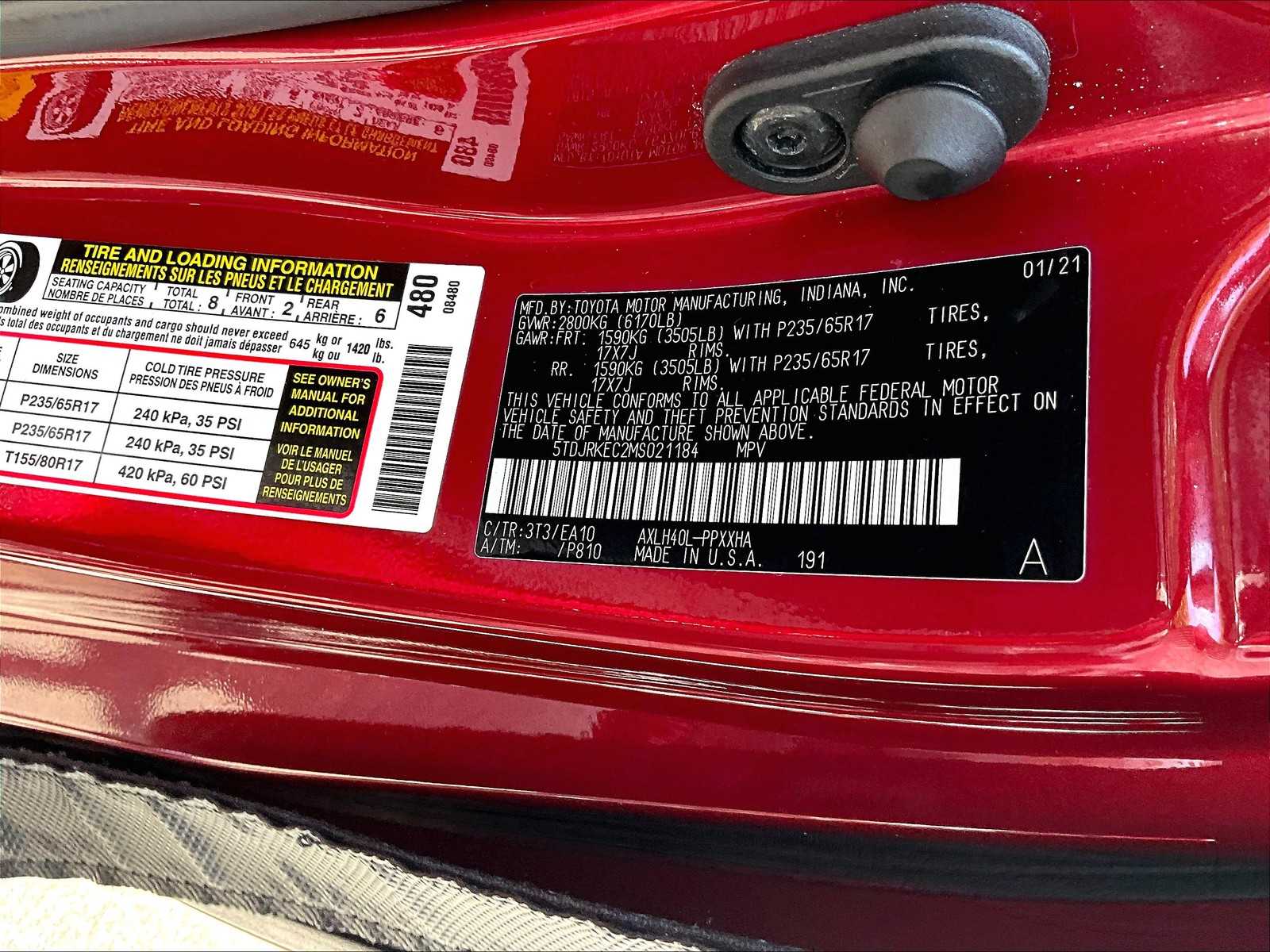 used 2021 Toyota Sienna car, priced at $37,794