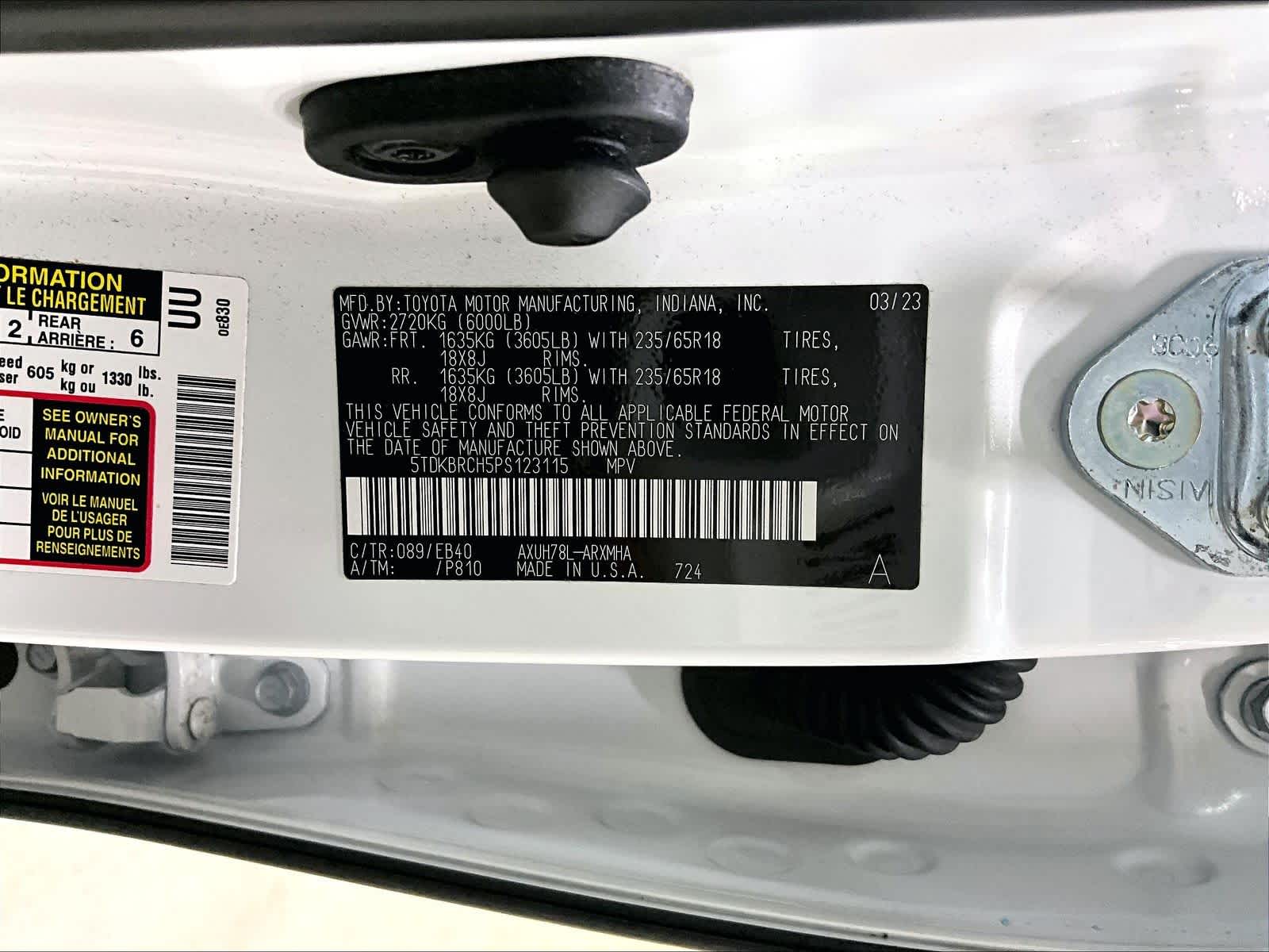 used 2023 Toyota Highlander car, priced at $39,221