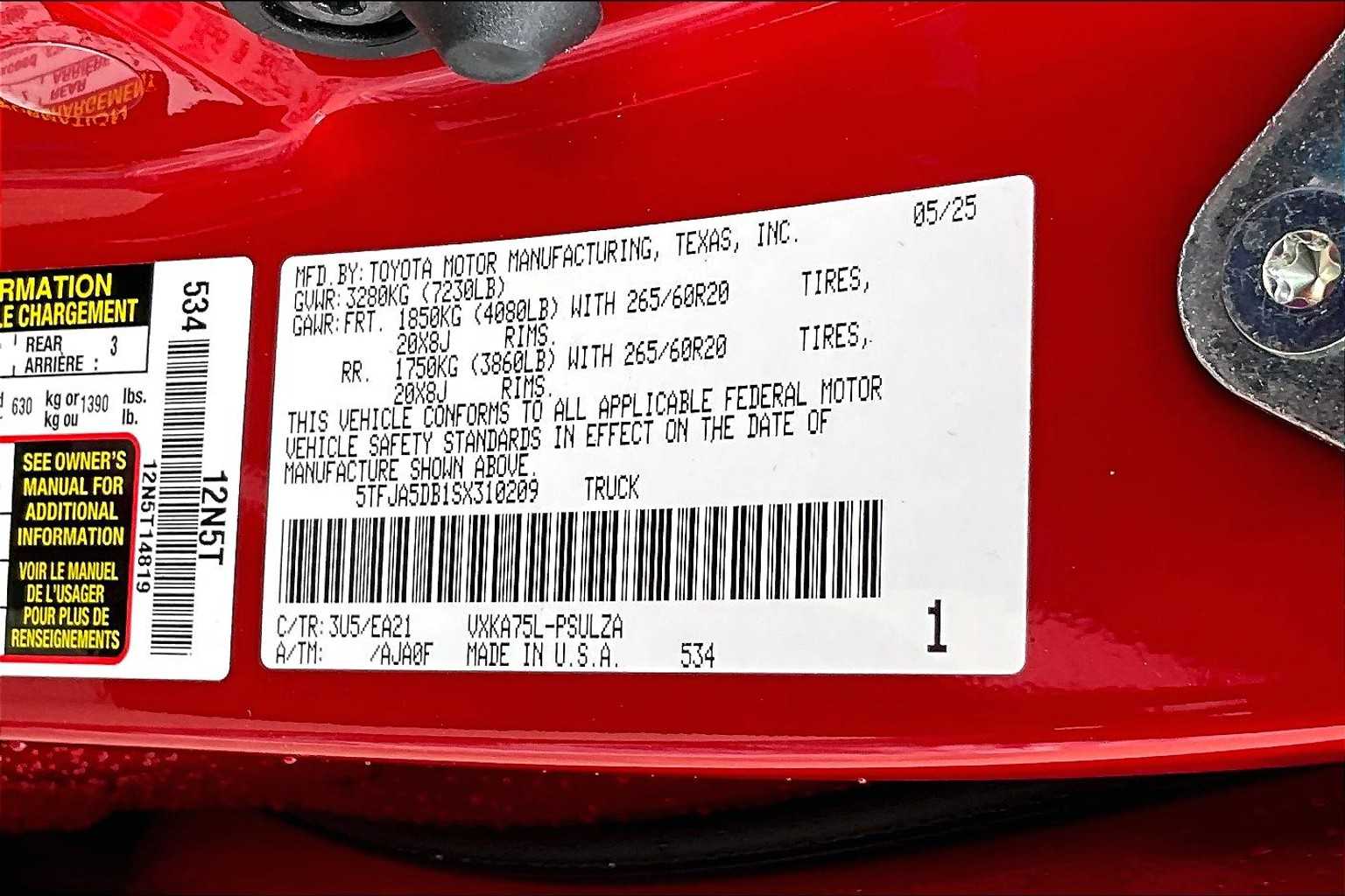 new 2025 Toyota Tundra car, priced at $62,555