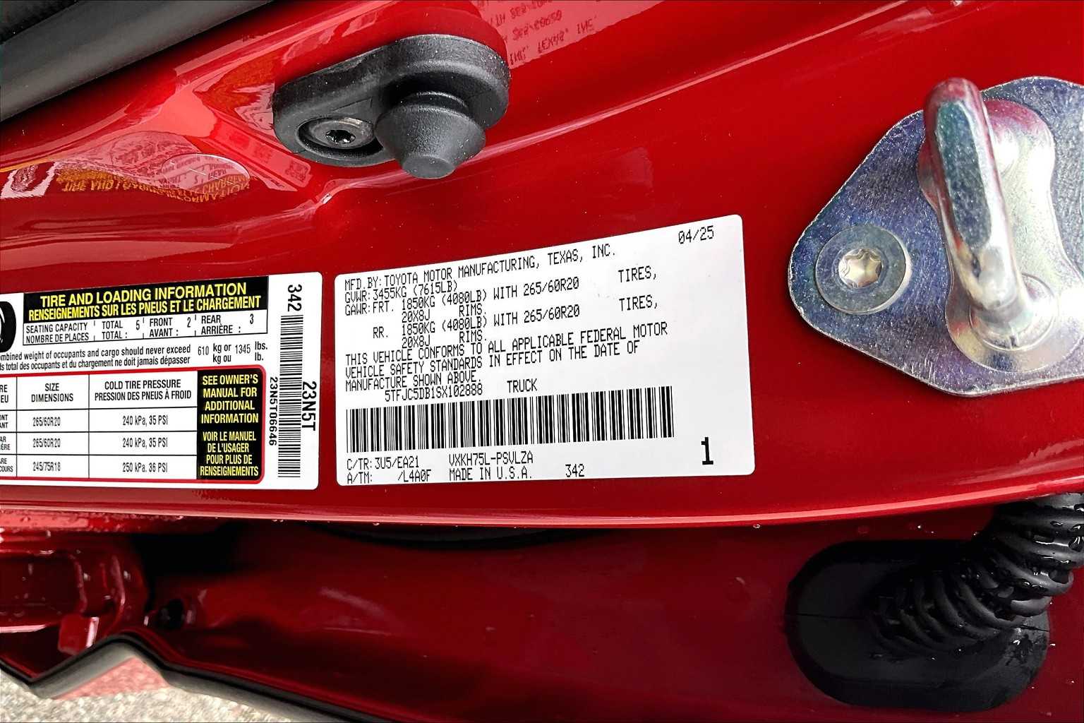 new 2025 Toyota Tundra car, priced at $63,977