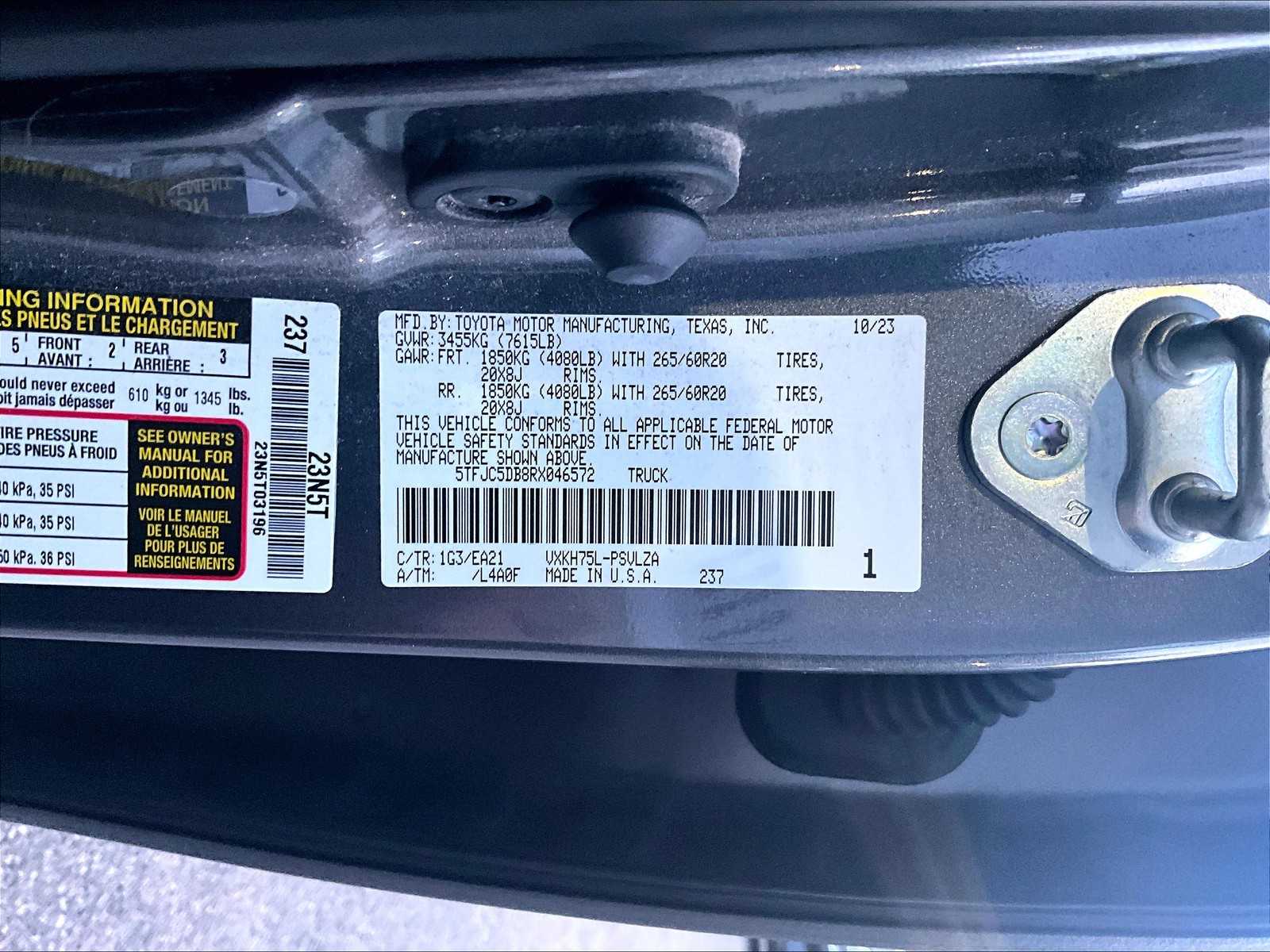 used 2024 Toyota Tundra car, priced at $40,987
