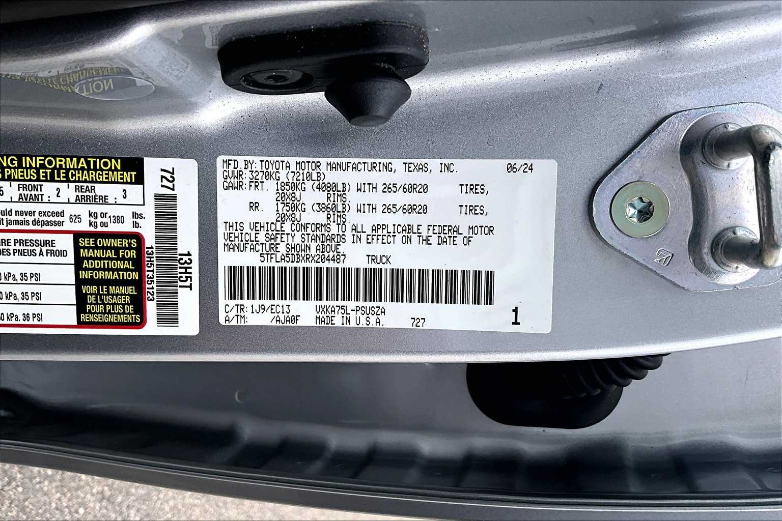 used 2024 Toyota Tundra car, priced at $50,988