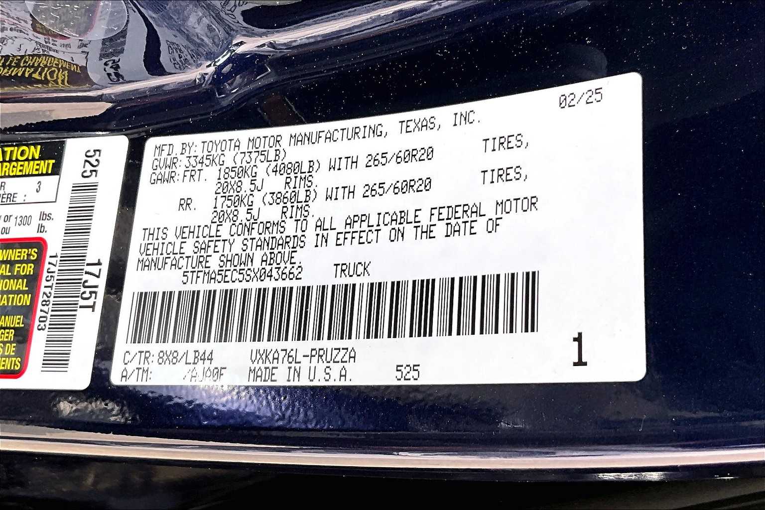 new 2025 Toyota Tundra car, priced at $69,730