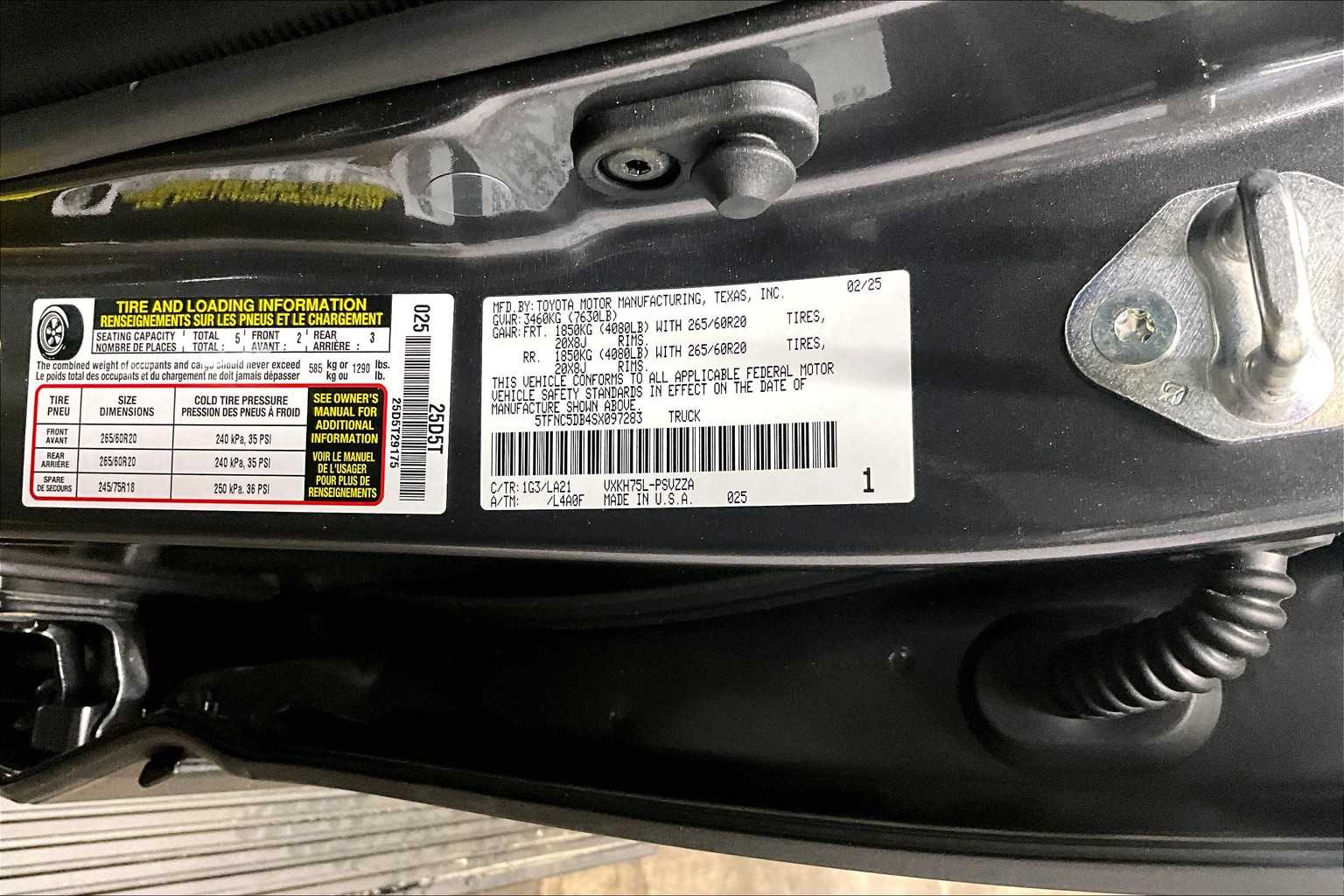 new 2025 Toyota Tundra car, priced at $70,986