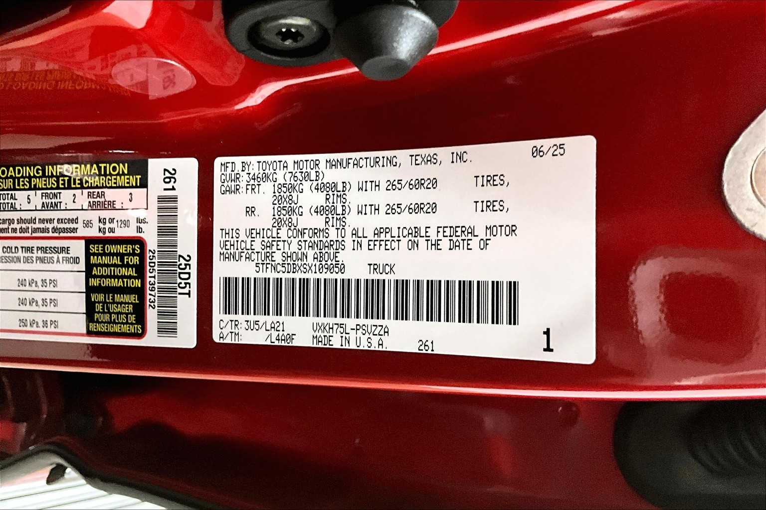 new 2025 Toyota Tundra car, priced at $72,902