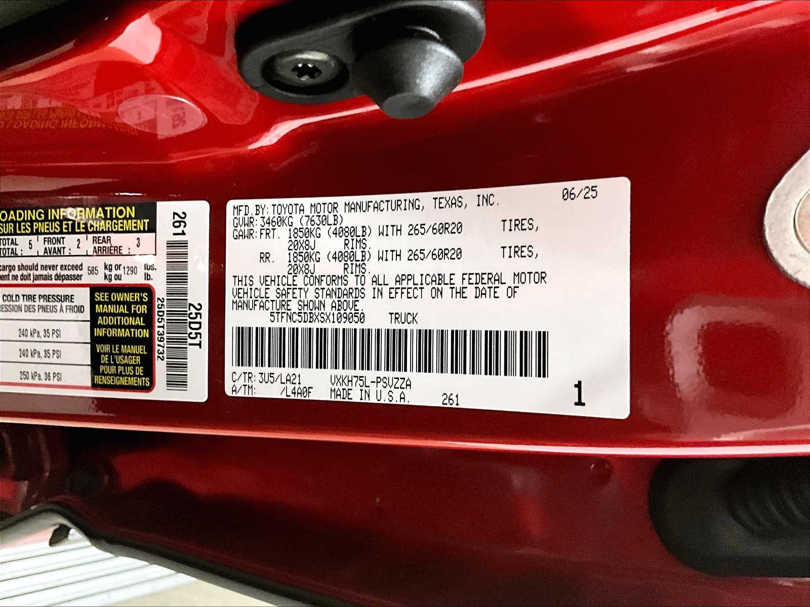 new 2025 Toyota Tundra car, priced at $72,902