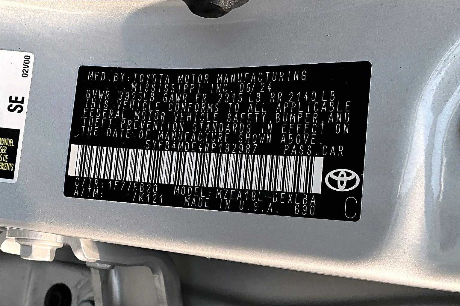 used 2024 Toyota Corolla car, priced at $21,697