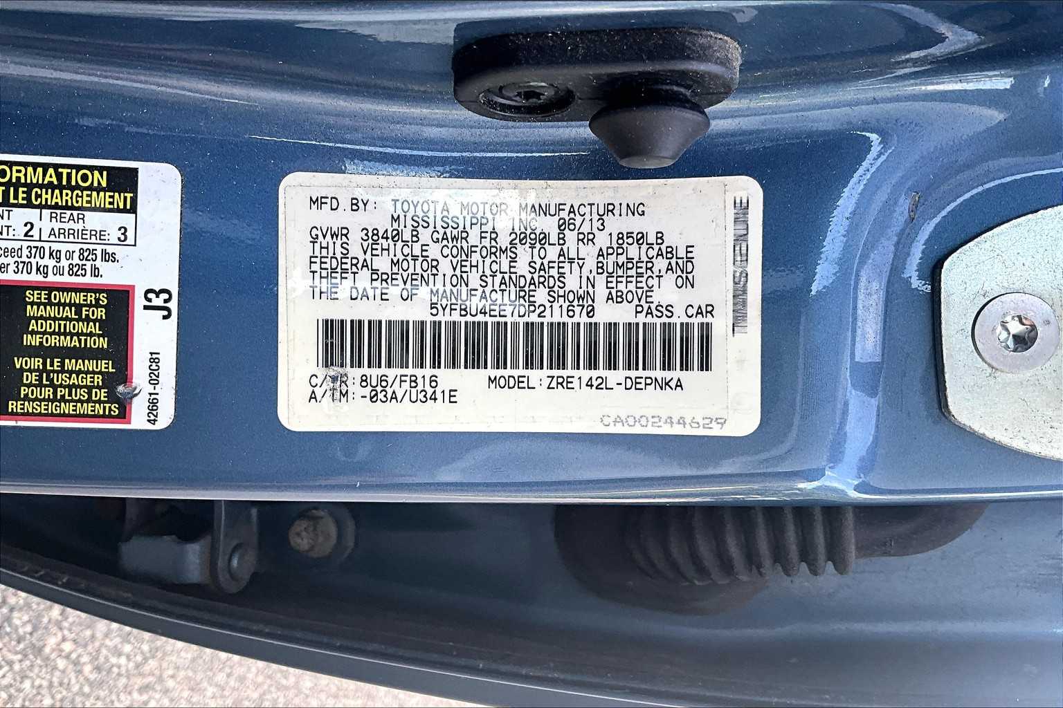 used 2013 Toyota Corolla car, priced at $12,872