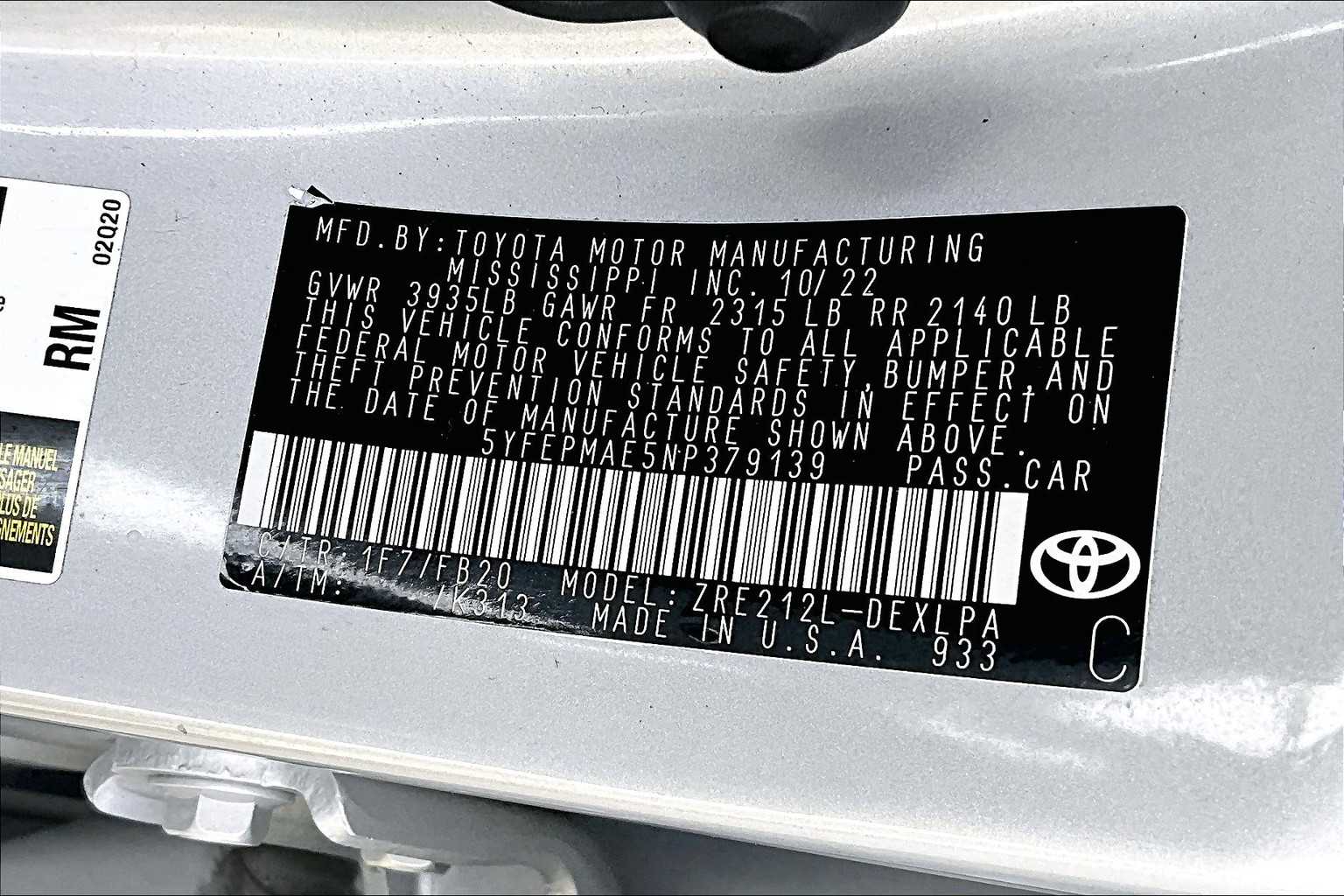 used 2022 Toyota Corolla car, priced at $18,877