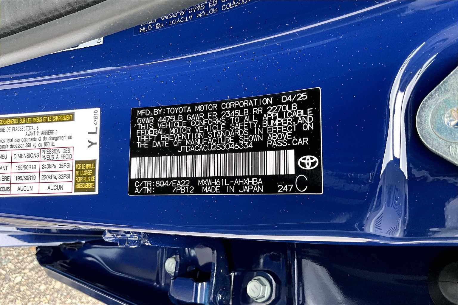 new 2025 Toyota Prius Plug-In Hybrid car, priced at $42,585