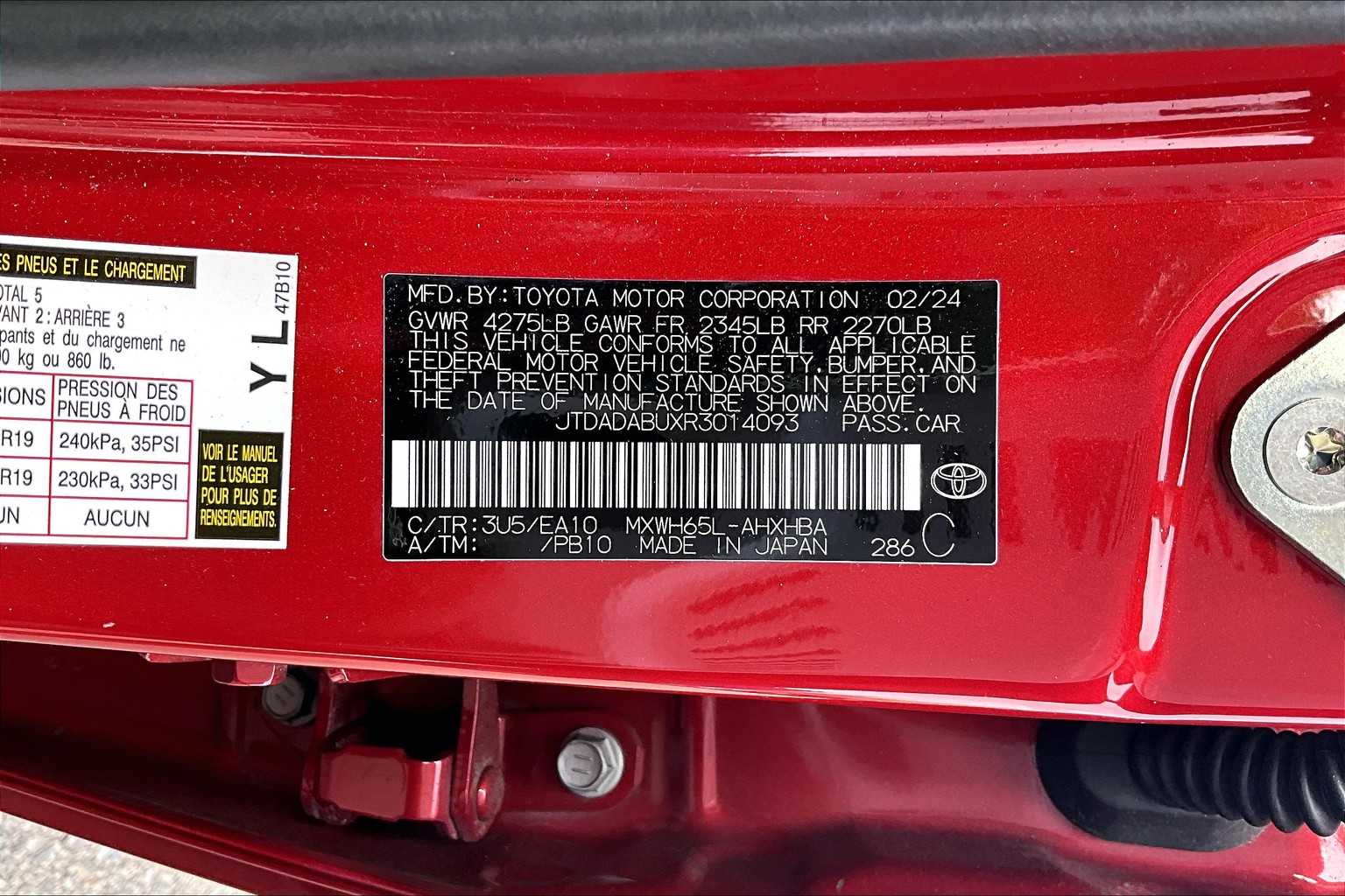 used 2024 Toyota Prius car, priced at $34,988