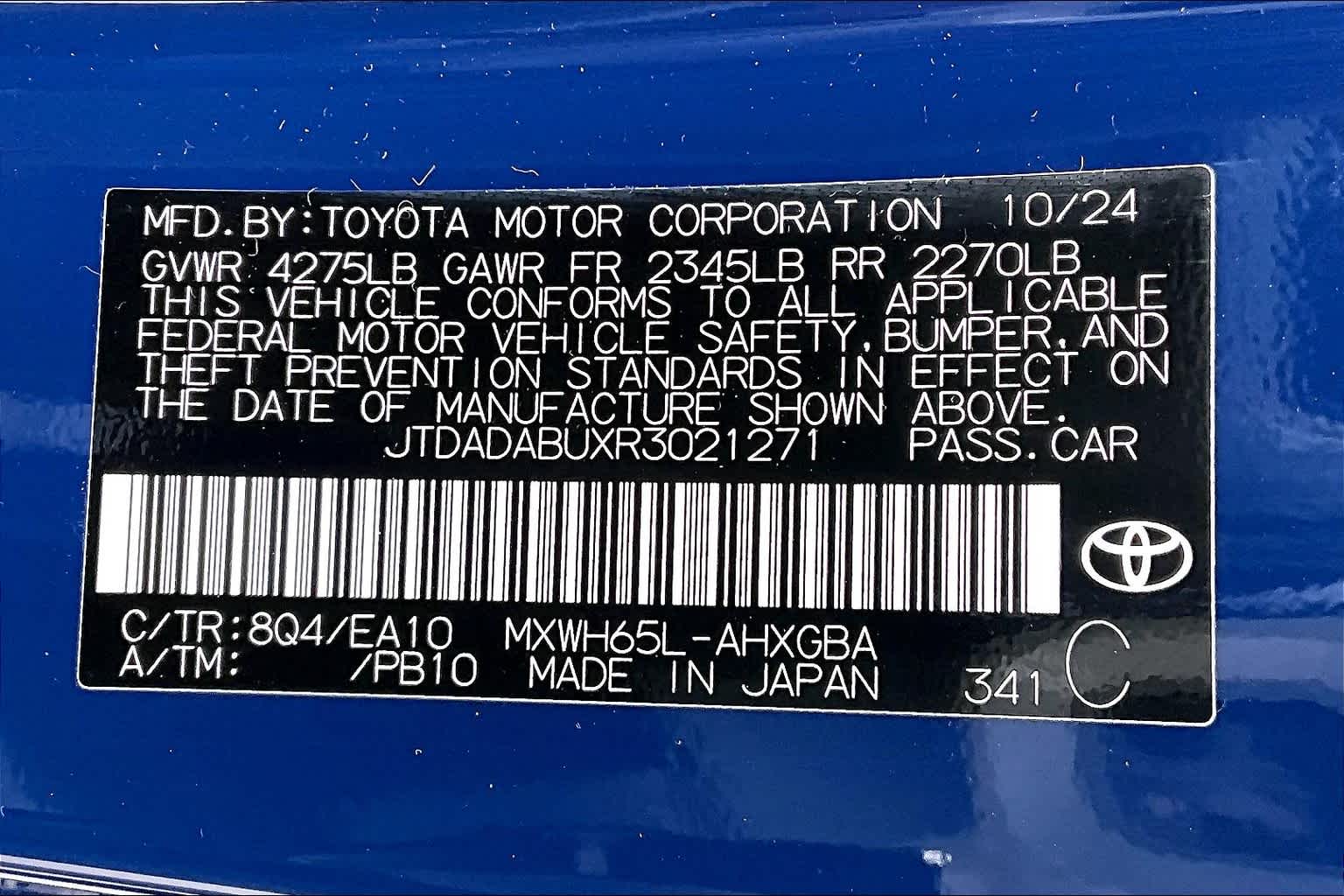 new 2024 Toyota Prius car, priced at $34,492