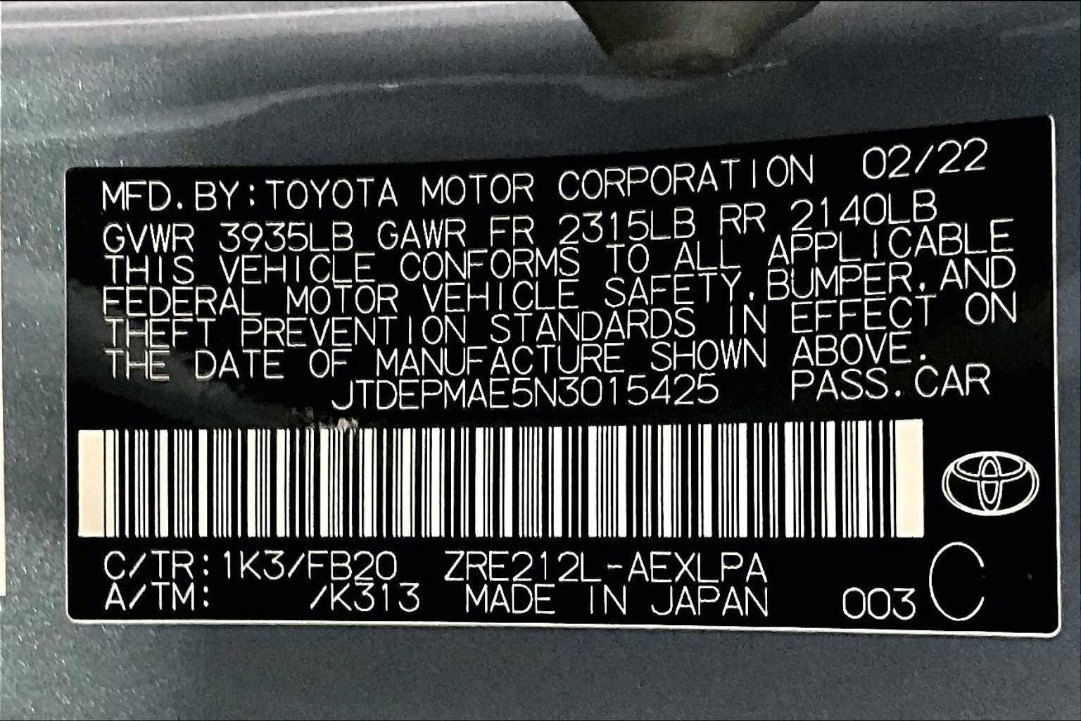 used 2022 Toyota Corolla car, priced at $19,488