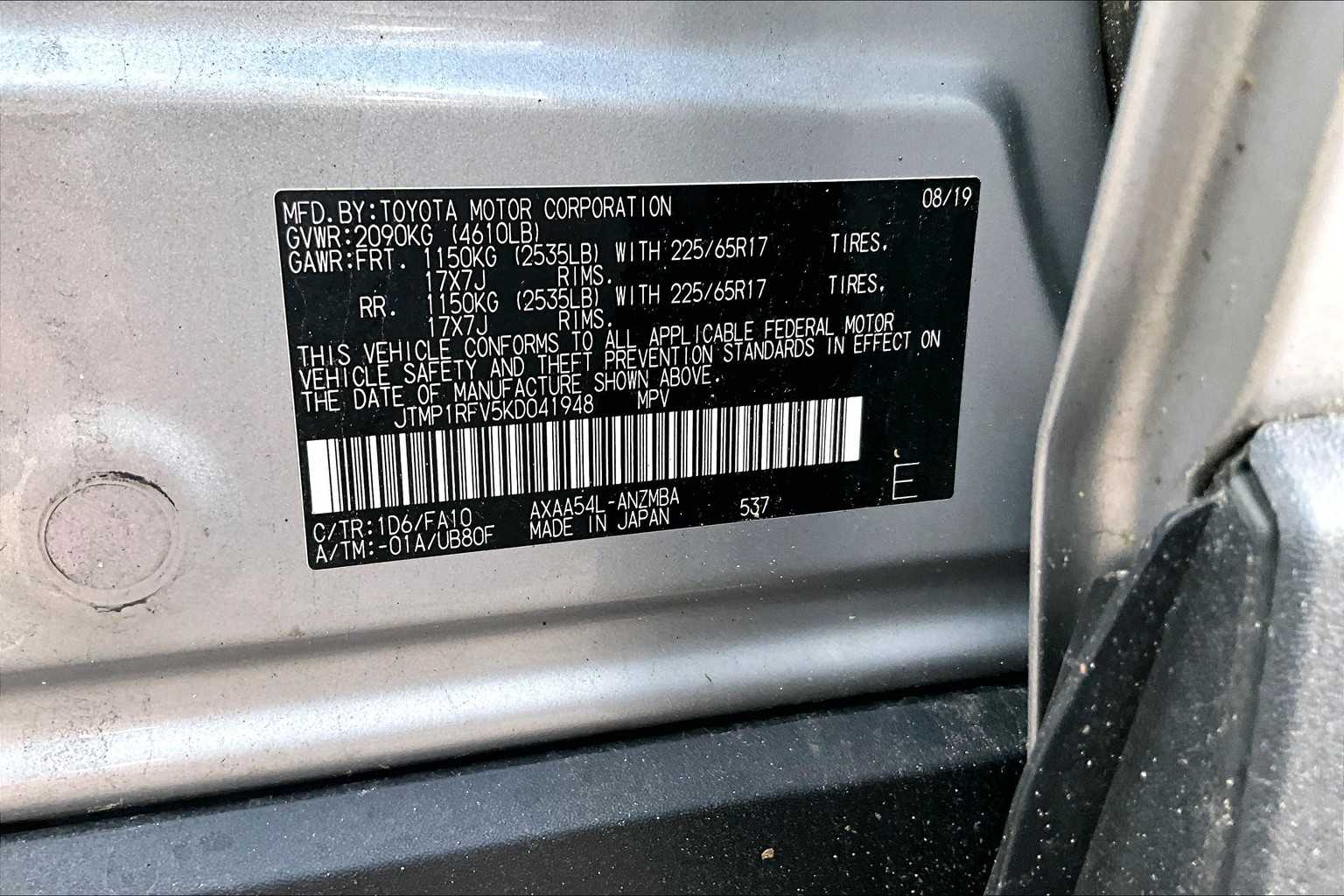 used 2019 Toyota RAV4 car, priced at $19,998