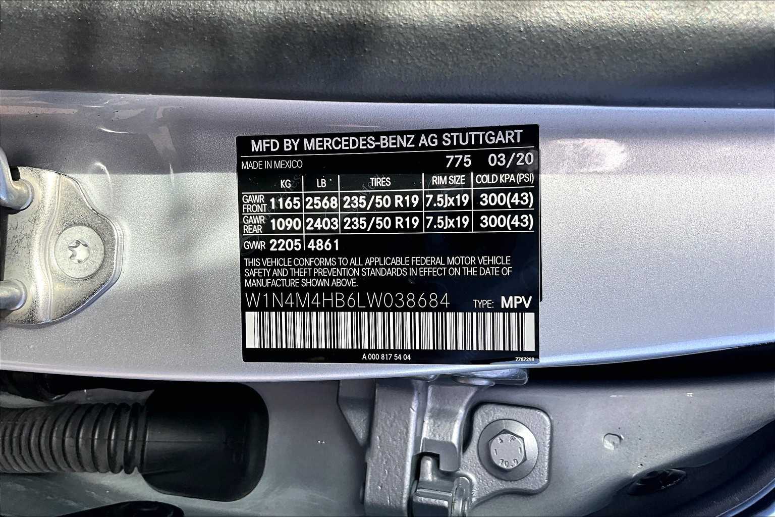 used 2020 Mercedes-Benz GLB car, priced at $20,931