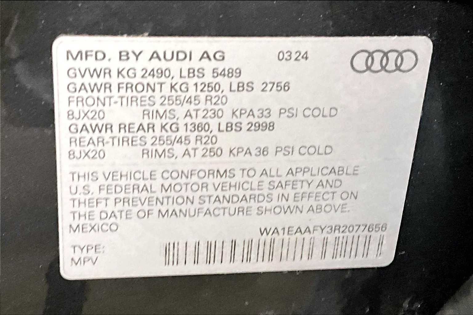 used 2024 Audi Q5 car, priced at $39,988