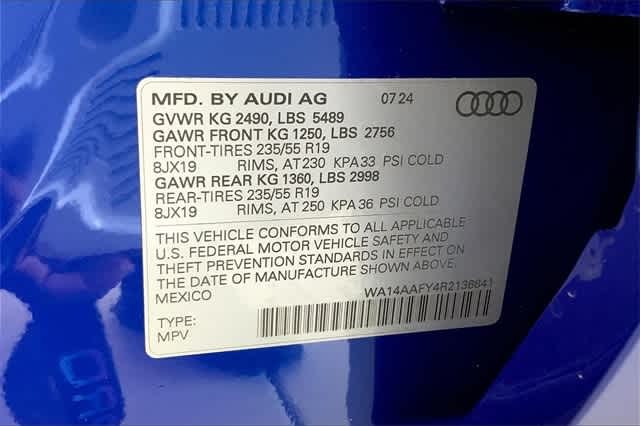 new 2024 Audi Q5 Sportback car, priced at $55,955