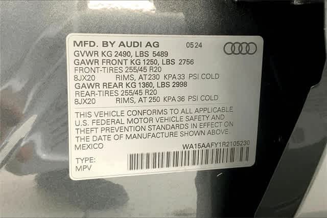 new 2024 Audi Q5 Sportback car, priced at $60,750