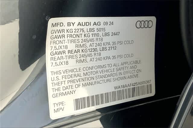 new 2025 Audi A4 allroad car, priced at $55,625