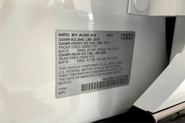 new 2025 Audi Q5 car, priced at $50,730