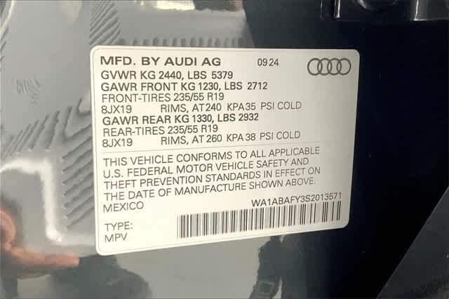 new 2025 Audi Q5 car, priced at $50,485