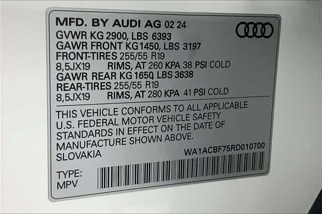 used 2024 Audi Q7 car, priced at $54,991