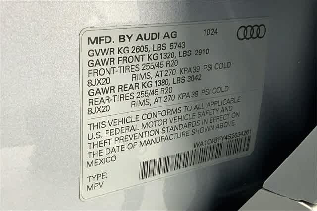 new 2025 Audi SQ5 car, priced at $75,455