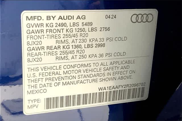 used 2024 Audi Q5 car, priced at $50,893