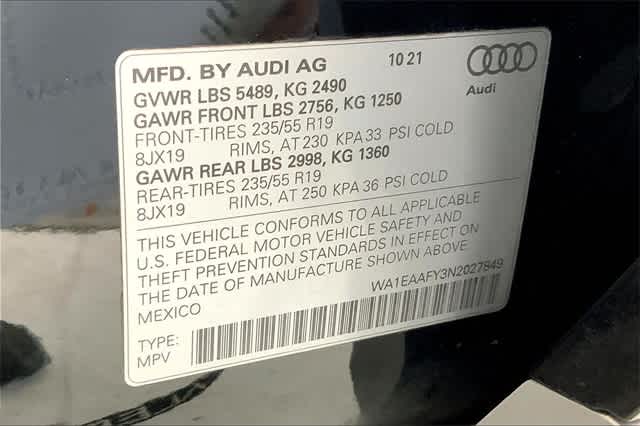 used 2022 Audi Q5 car, priced at $37,145