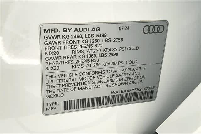 used 2024 Audi Q5 car, priced at $49,937