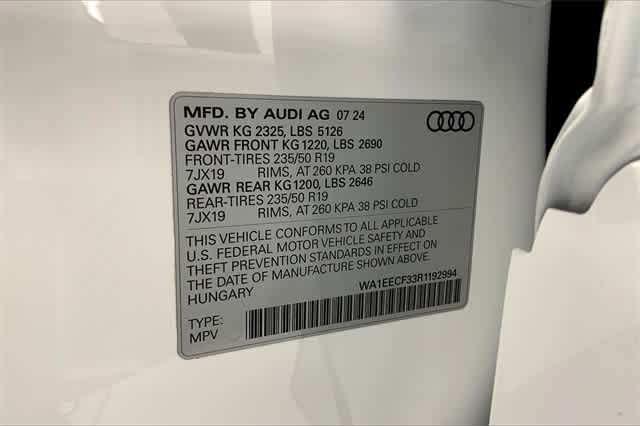 new 2024 Audi Q3 car, priced at $47,795