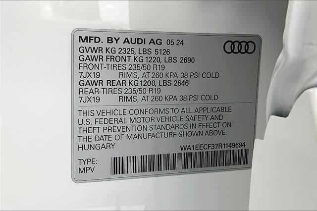 new 2024 Audi Q3 car, priced at $48,140