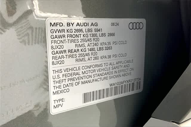 new 2024 Audi Q5 car, priced at $62,950