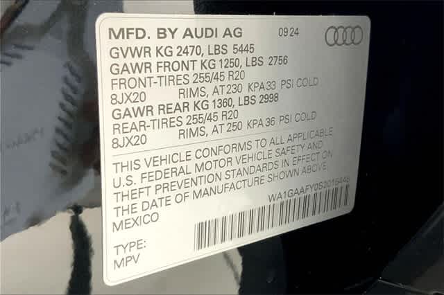 new 2025 Audi Q5 car, priced at $53,650