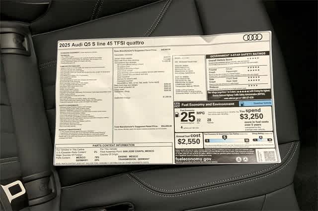 new 2025 Audi Q5 car, priced at $54,000