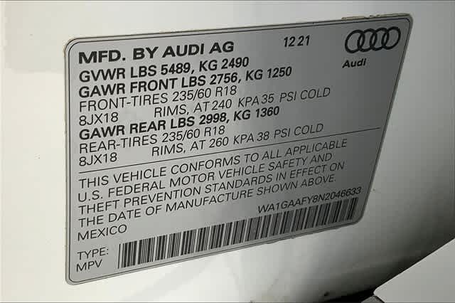 used 2022 Audi Q5 car, priced at $33,932