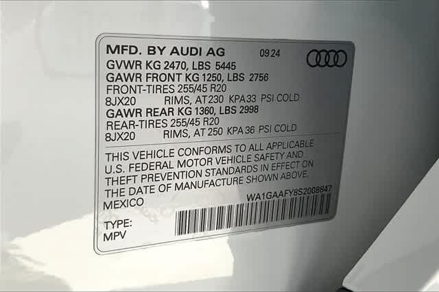 new 2025 Audi Q5 car, priced at $54,130