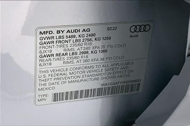 used 2022 Audi Q5 car, priced at $36,322