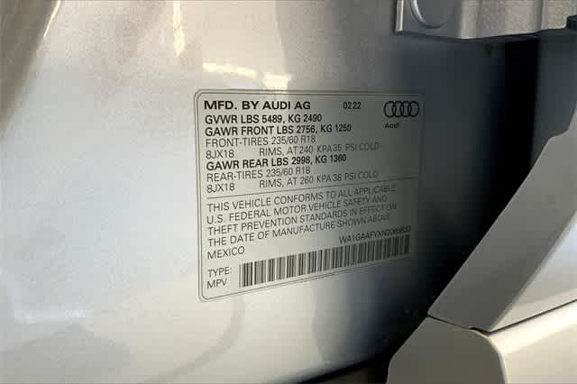 used 2022 Audi Q5 car, priced at $30,991