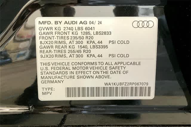 new 2024 Audi Q4 e-tron car, priced at $61,435