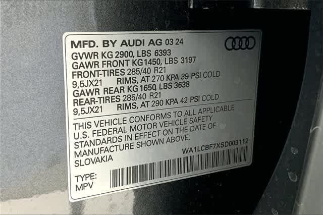 new 2025 Audi Q7 car, priced at $72,500