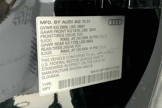 new 2025 Audi Q7 car, priced at $75,635