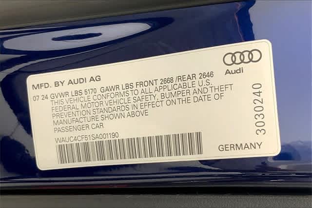 new 2025 Audi S5 Sportback car, priced at $68,765