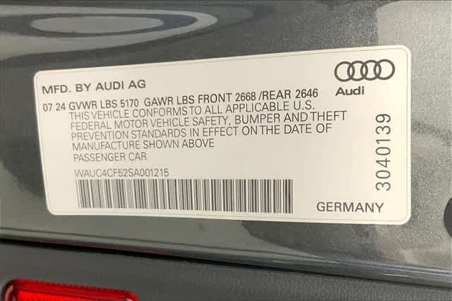 new 2025 Audi S5 Sportback car, priced at $69,765