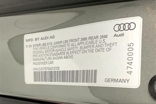 new 2025 Audi S5 Sportback car, priced at $70,665