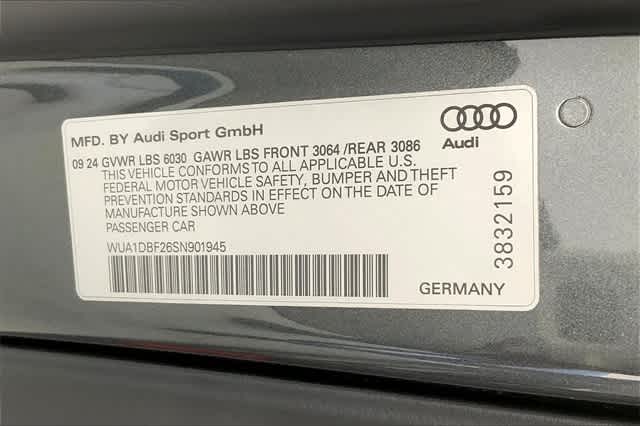 new 2025 Audi RS 6 Avant car, priced at $145,245