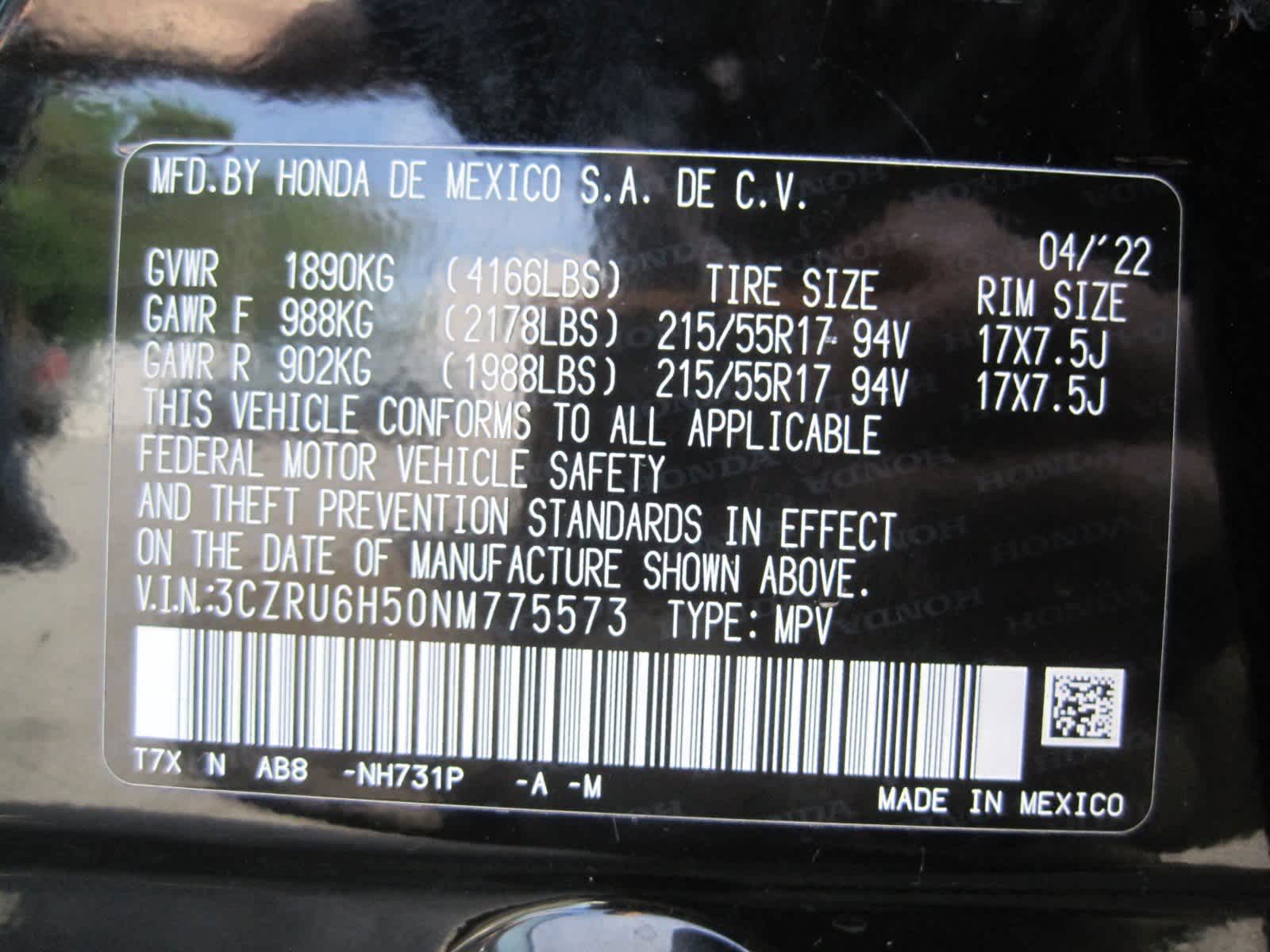 used 2022 Honda HR-V car, priced at $23,945