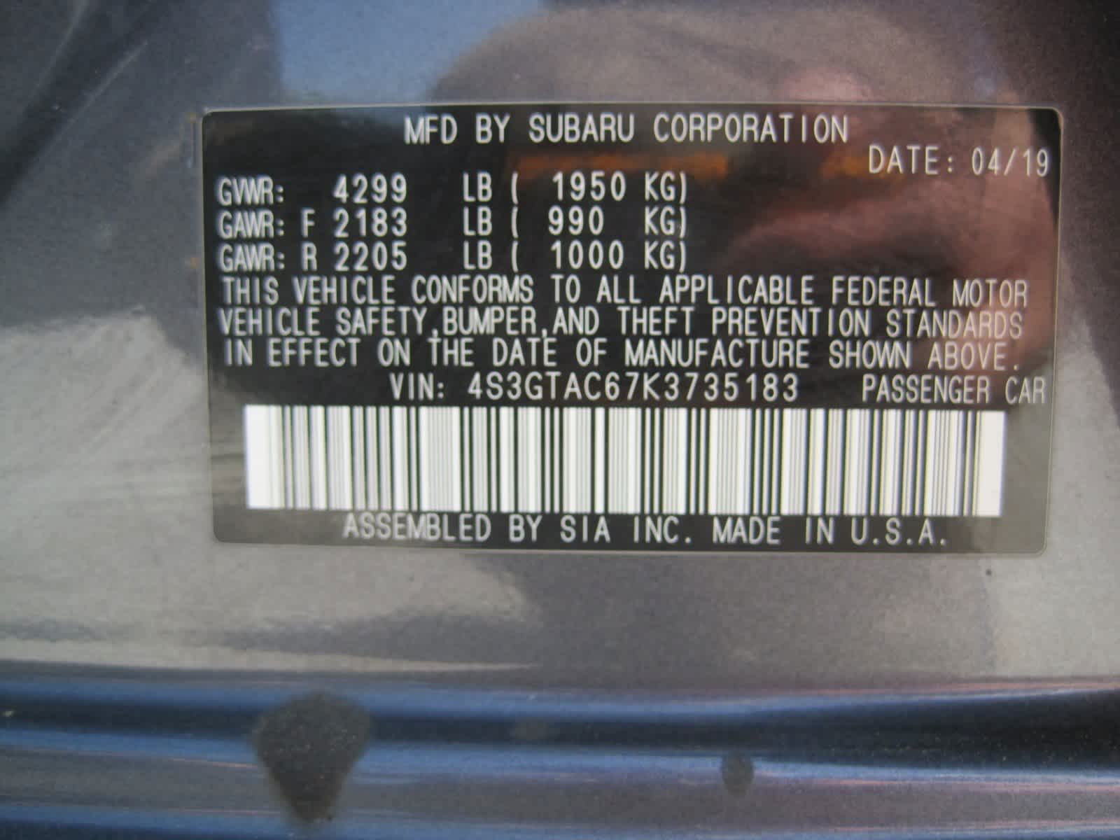 used 2019 Subaru Impreza car, priced at $19,124