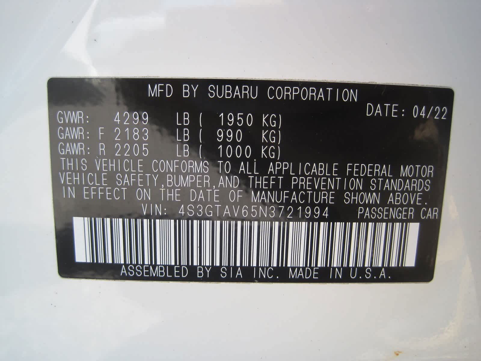 used 2022 Subaru Impreza car, priced at $22,541