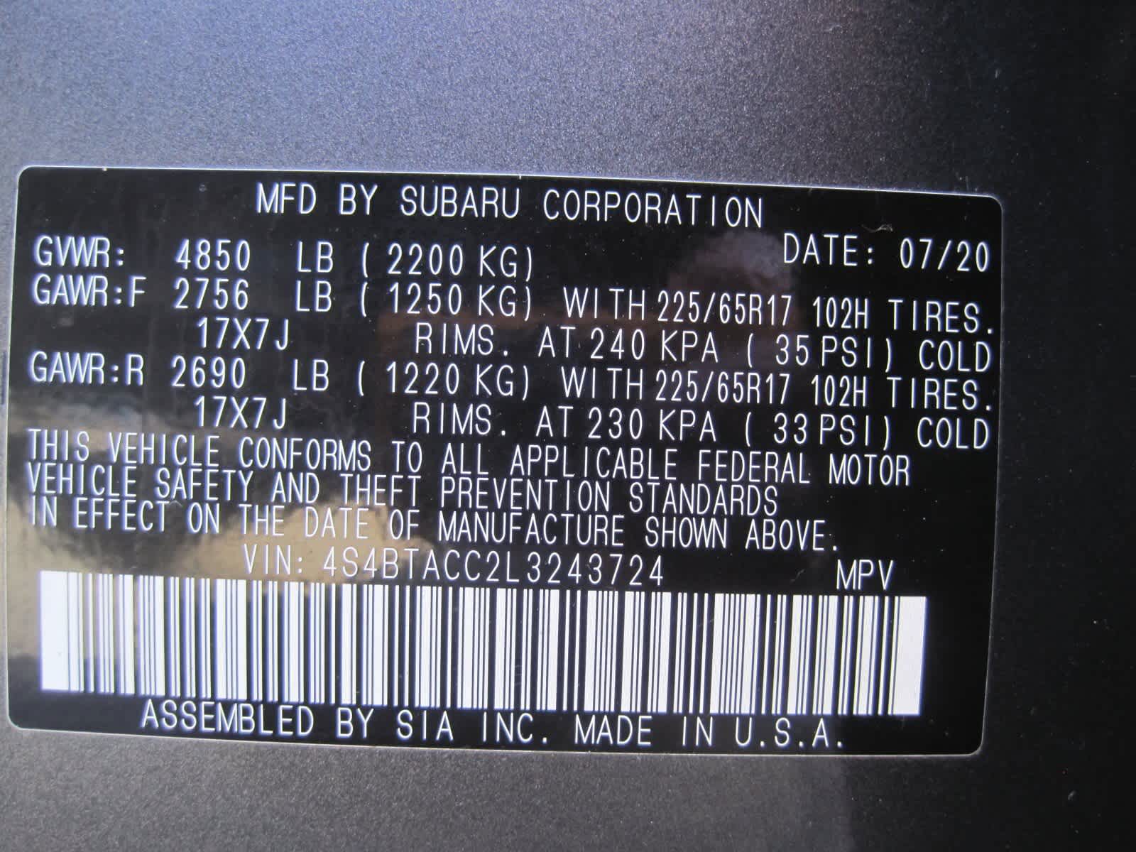 used 2020 Subaru Outback car, priced at $24,911
